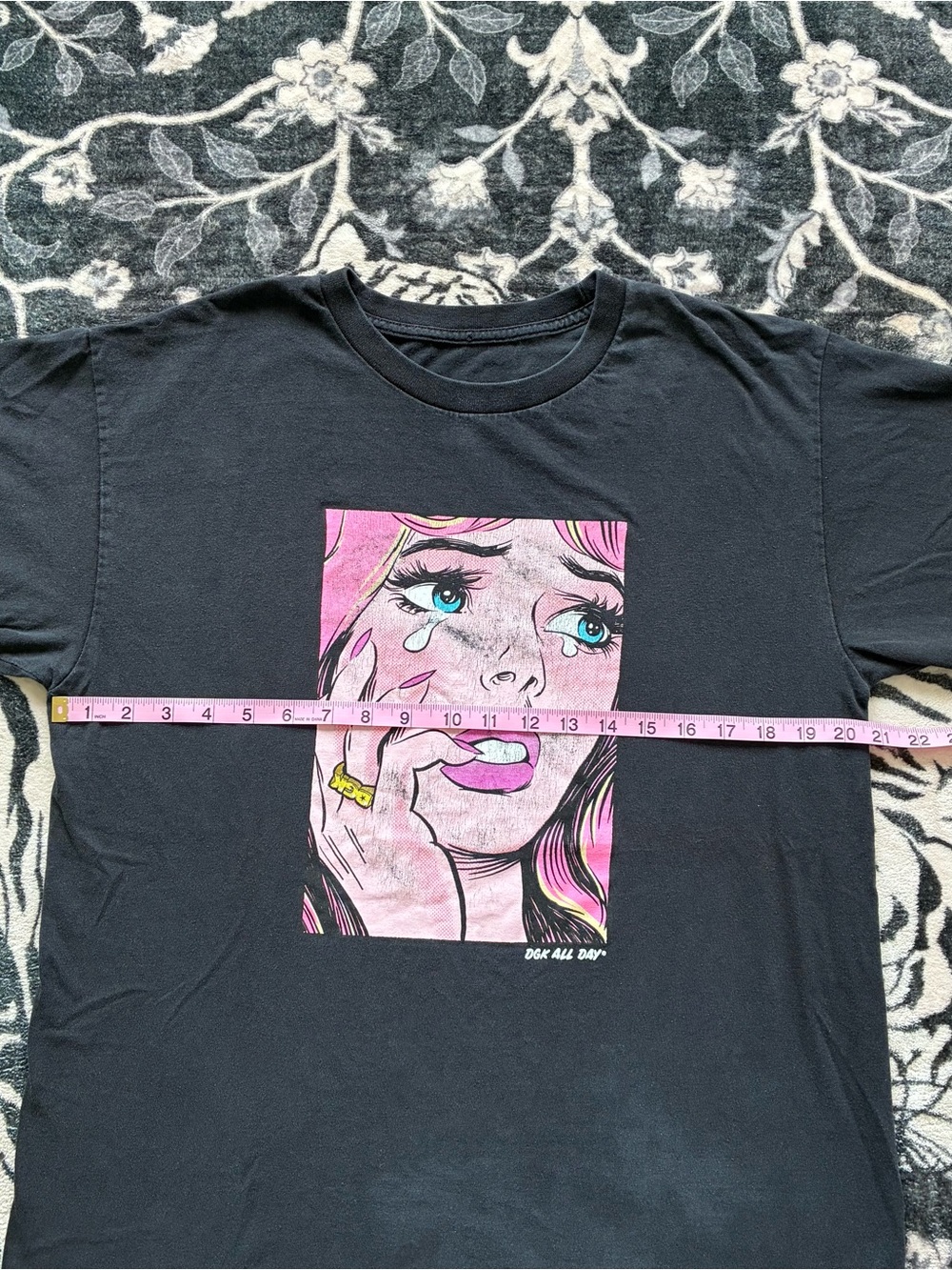 000 - DGK ROY LICHTENSTEIN POP ART SKATE Y2K T SHIRT - Picture 3 of 5
